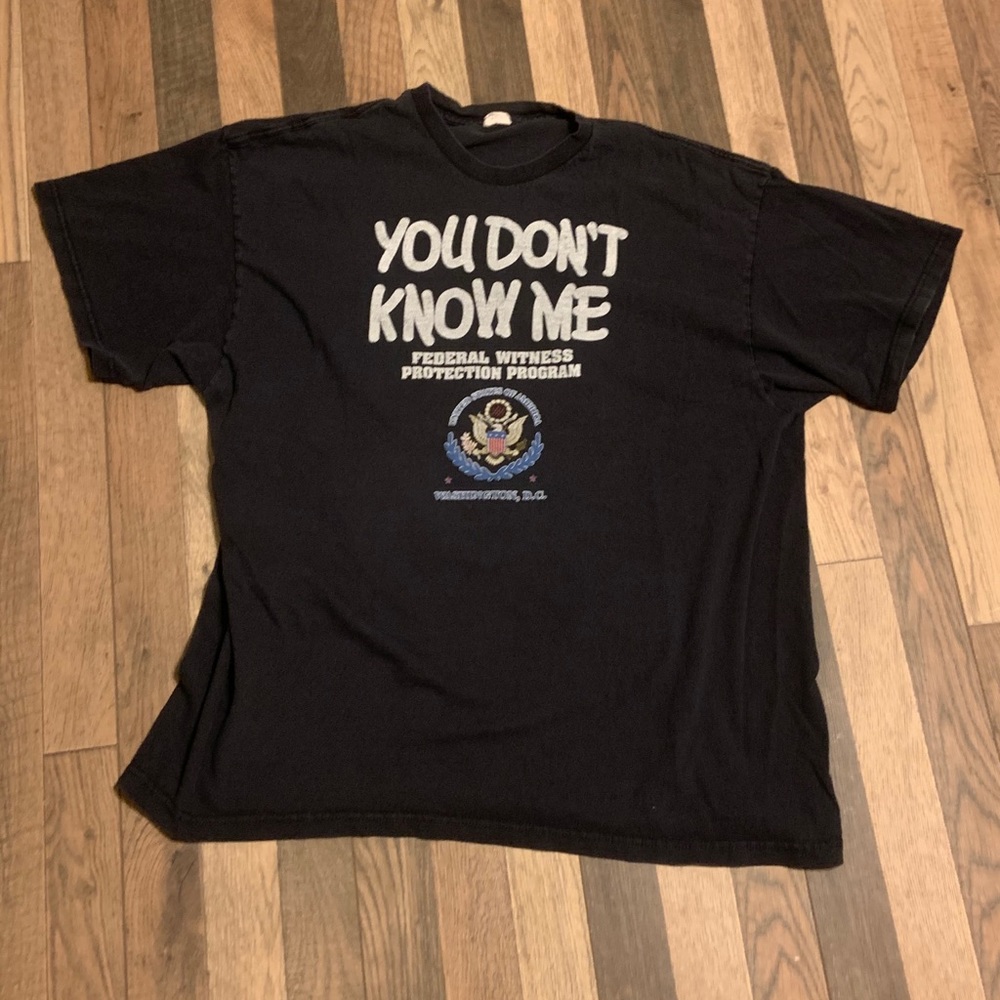 Vintage witness protection shirt XXL